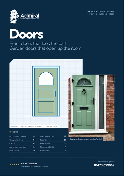 Cover of the Admiral doors brochure