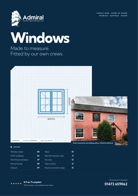Cover of the Admiral windows brochure